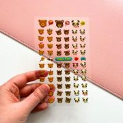 Ayıcıklı Kabartmalı Etiket resmi