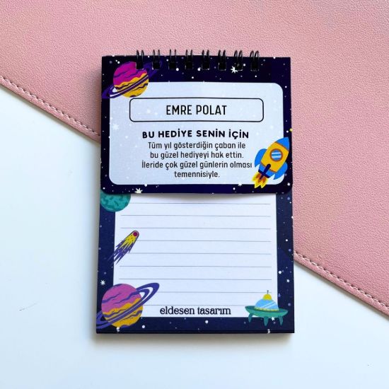 Gezegenli Defter İsme Özel Karne Hediyesi resmi