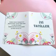 Çiçekli İsme Özel Karne Seti resmi